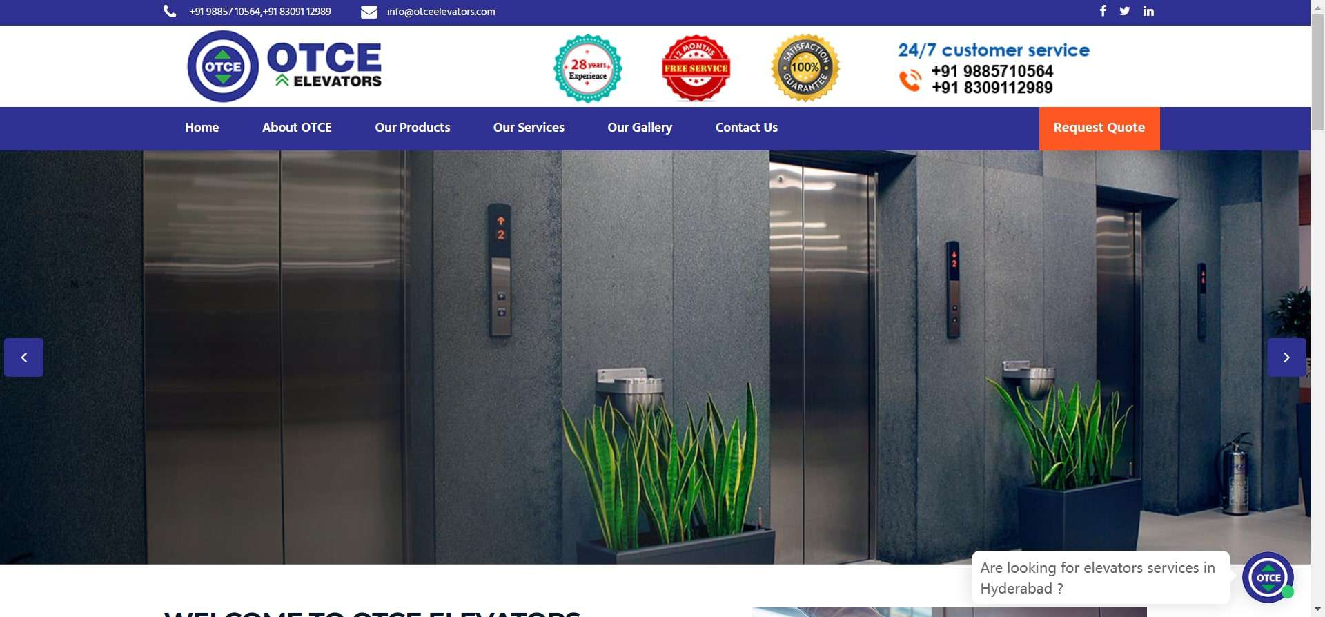 OTCE ELEVATORS - elevator companies in hyderabad - Delfar OTCE ELEVATORS - elevator companies in hyderabad - Delfar