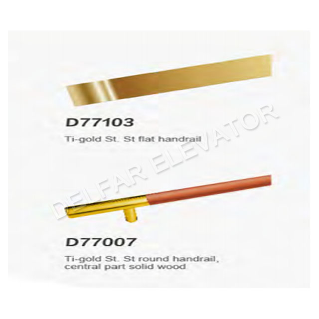  Ti-gold mirror st.st.etched cabin passenger elevator