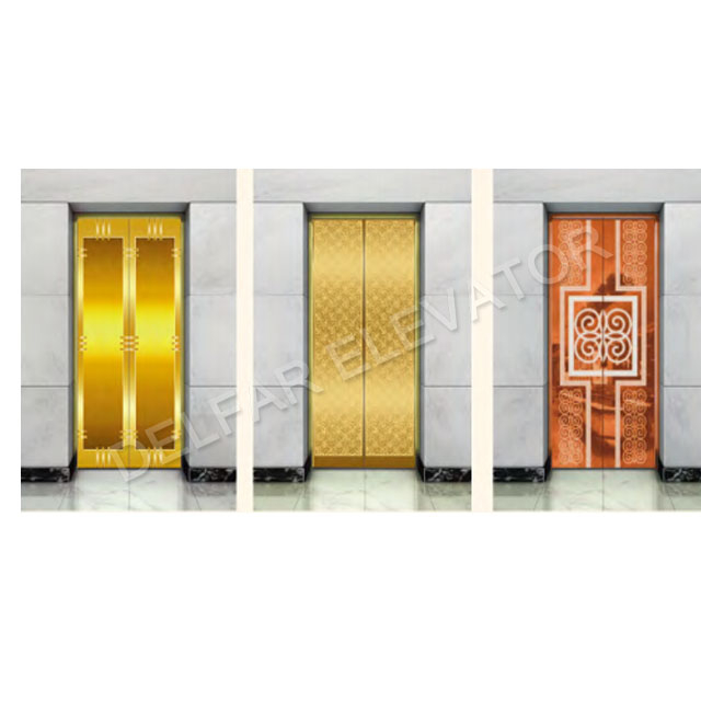 Nice wood decoration mirror etched st.st.home elevator