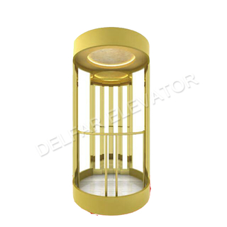 D16017 Ti-gold Frame Best Selling Sightseeing Elevator