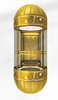 Ti-gold Mirror Hot-selling Semi-circular Observation Elevator