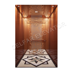 Rose Gold Mirror St.st. Decoration Passenger Elevator