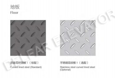 Hairline St.st.cabin Freight Elevator Made in China