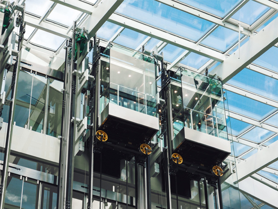 transparent elevator