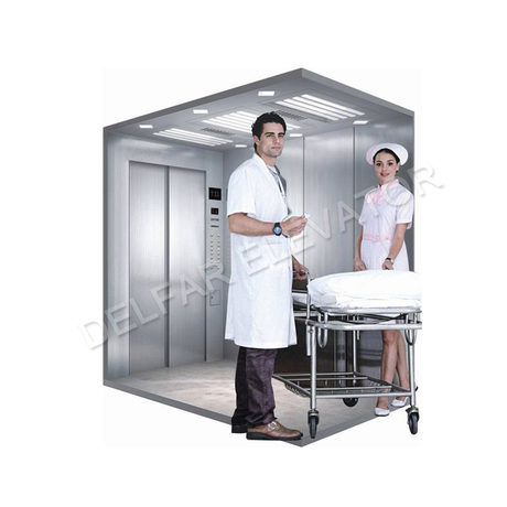 DELFAR hairline st.st. high quality stretcher elevator