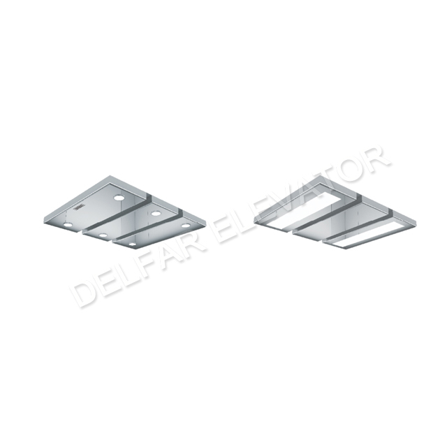 DELFAR Hairline stainless steel sightseeing elevator