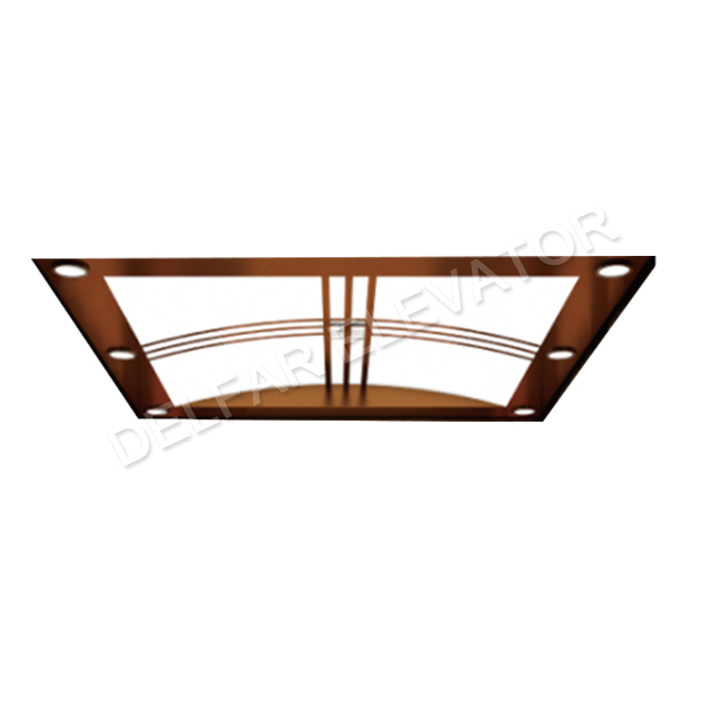 Rose-gold mirror st.st. cabin passenger elevator with cheap price