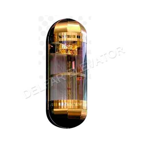 Amazing Beautiful Semi-circular Observation Elevator