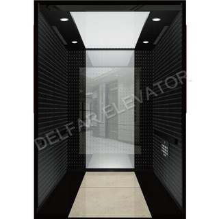Black titanium gold stainless steel passenger elevator