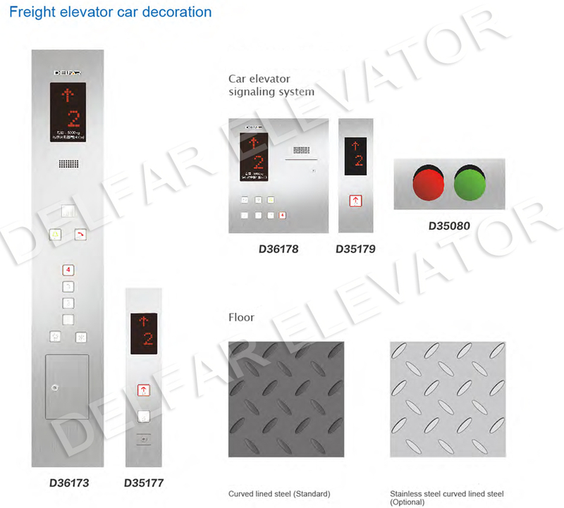 Hot Sale Freight Elevator with Large Space Room Cargo Lift