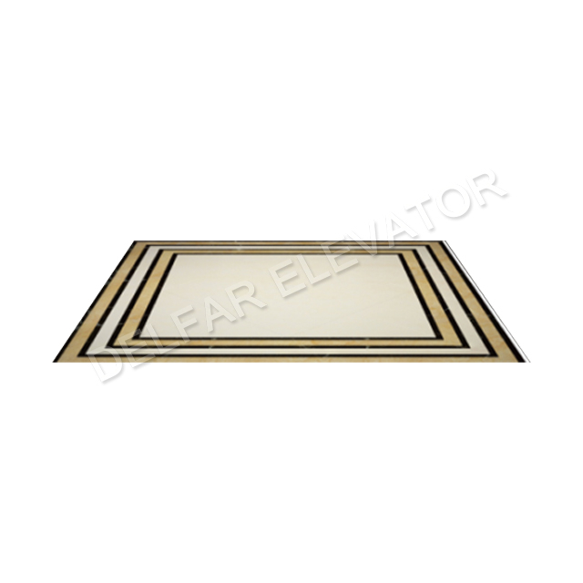 Rose-gold mirror st.st. cabin passenger elevator with cheap price