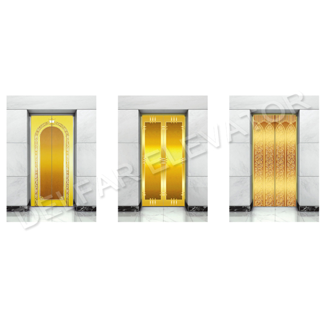 Luxurious And Uniquely Ti-gold Mirror St.st. Elevator