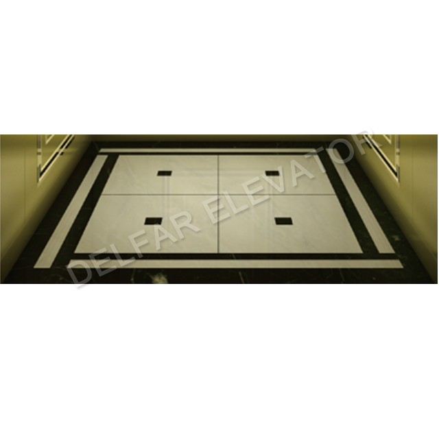 800KG Capacity Ti-gold Luxury Decoration Passenger Elevator