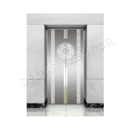 Delfar Elevator mirror etched hot selling landing door-D20535