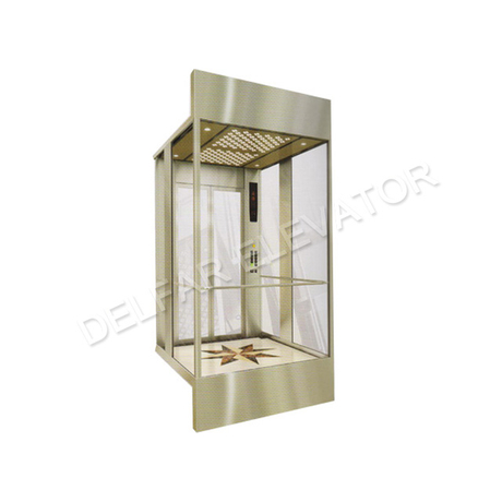 DELFAR Champagne gold observation elevator