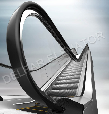  30° Escalator with Handrail Illumination