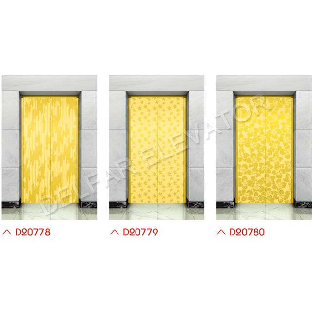 Ti-gold mirror passenger elevator with best price