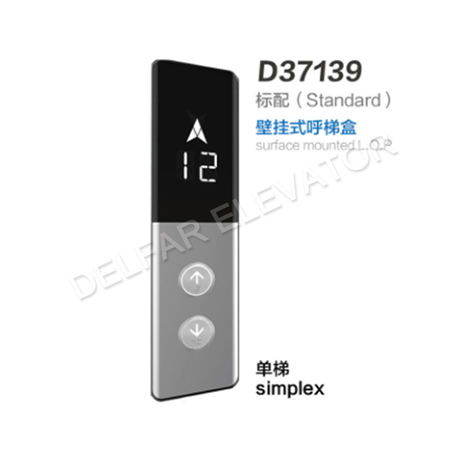 D37139 Surface Mounted Hairline St.st. Faceplate LOP
