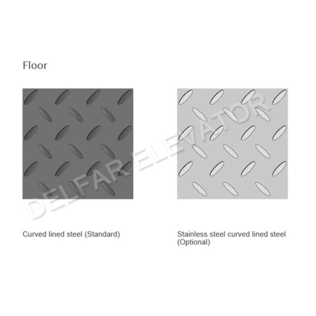 Car Elevator with Painted Steel Decoration