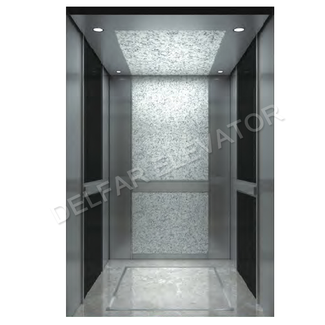 Ti-black Mirror St.st. Design Passenger Elevator