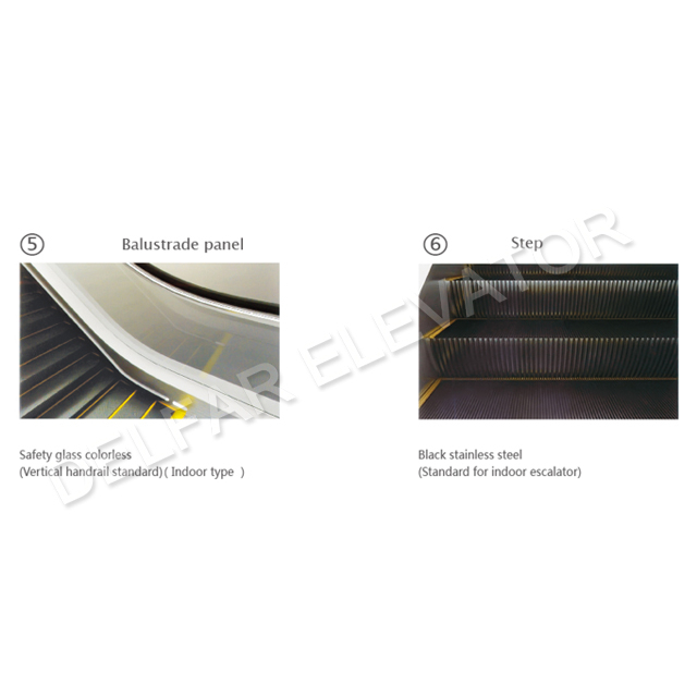35 Degree 0.5m/s VVVF Drive Indoor Escalator