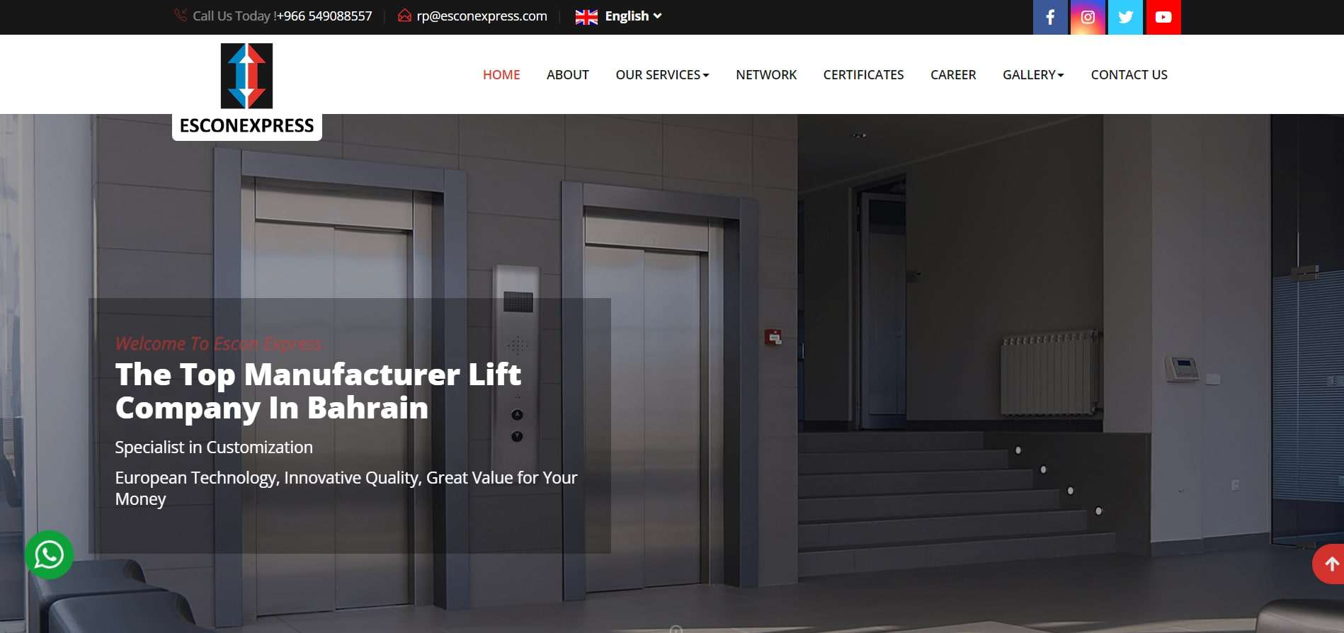 Escon Express - elevator companies in Bahrain - Delfar