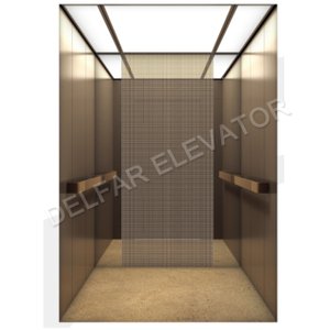 Champagne gold mirror passenger elevator with high quality