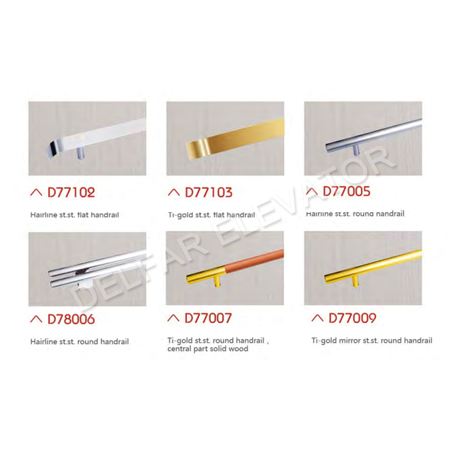 DELFAR Ti-gold Mirror St.st. Home Elevator