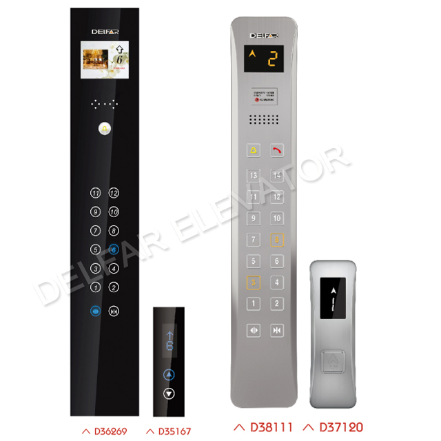 Luxurious marble veneer cabin for business building passenger elevator