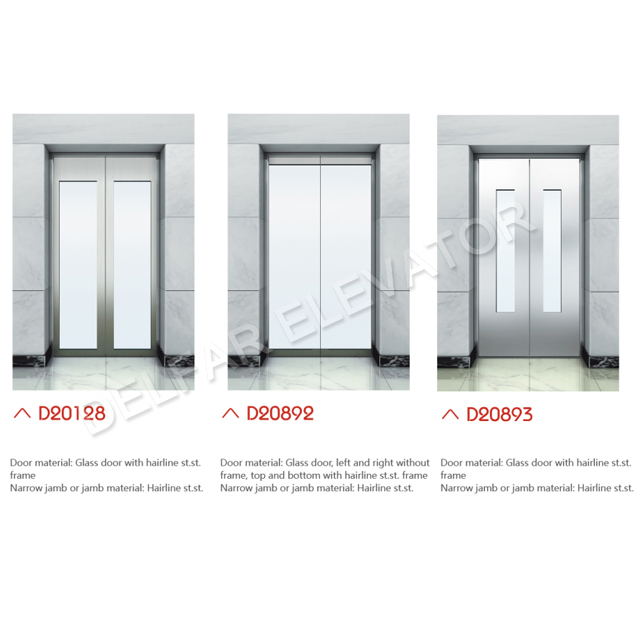 450kg Low Noise Residential Elevator with Ti-gold Decoration