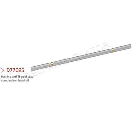 D77025 Hairline St.st. Round Handrail