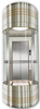 Semi-round Glass Observation Elevator Cabin