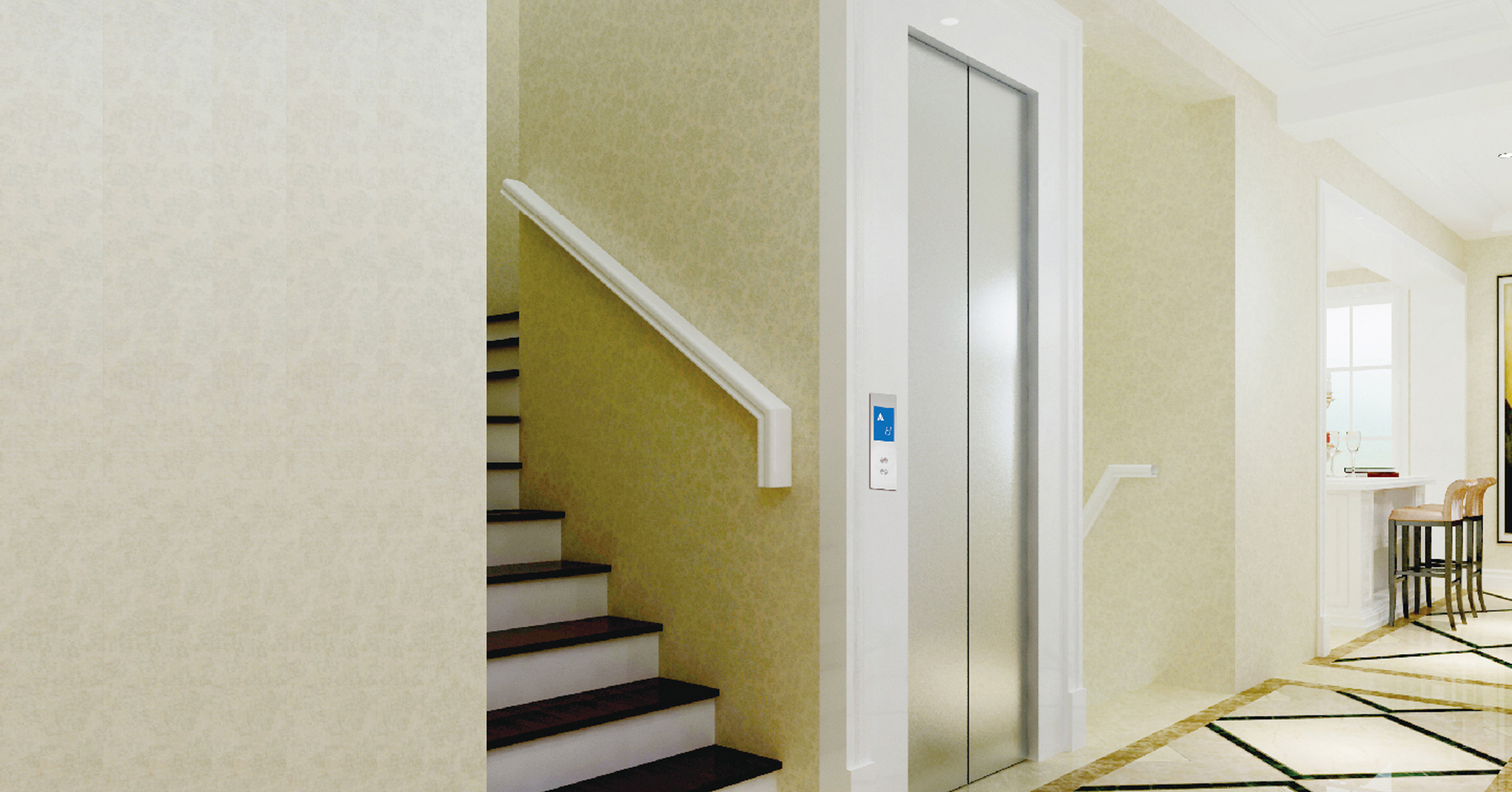 Delfar,automatic passenger elevator,home elevator and lift,bed elevator,stretcher length elevator,observation elevator