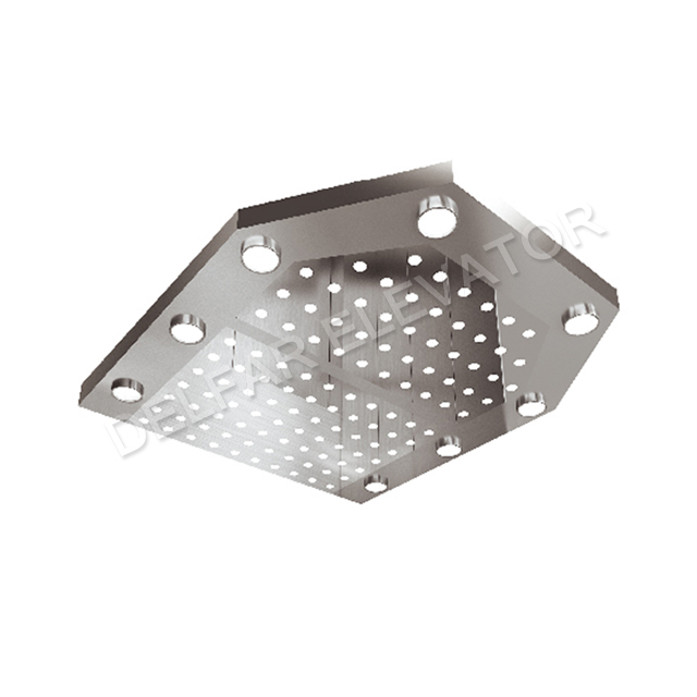 Hot sale Ti-gold mirror diamond shape observation elevator