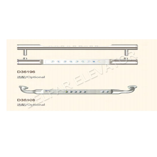 Nice wood decoration mirror etched st.st.home elevator