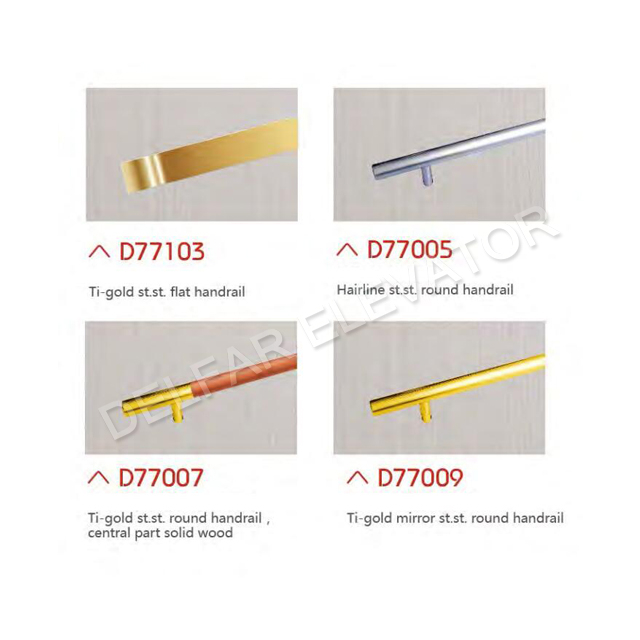 DELFAR Ti-gold high quality passenger elevator