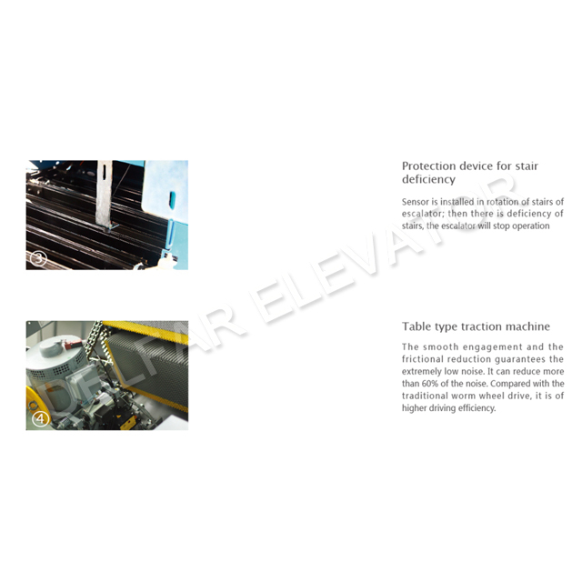 35 Degree 0.5m/s VVVF Drive Indoor Escalator