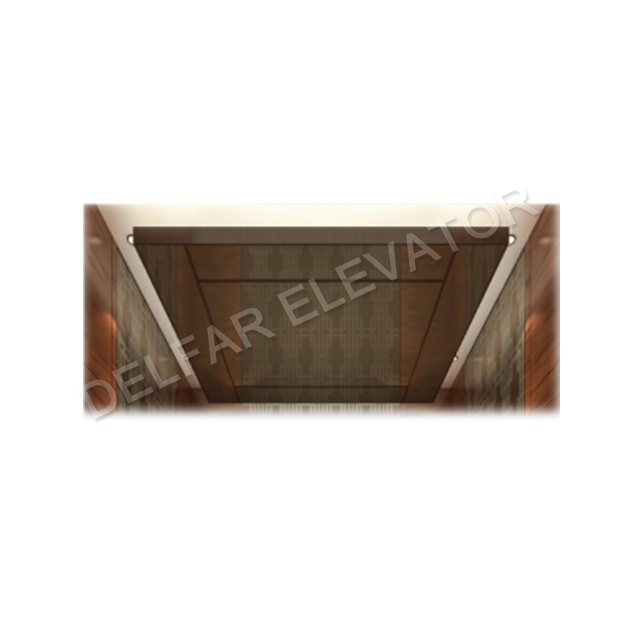 Luxury Marble Floor Decoration 630KG Capacity Passenger Elevator