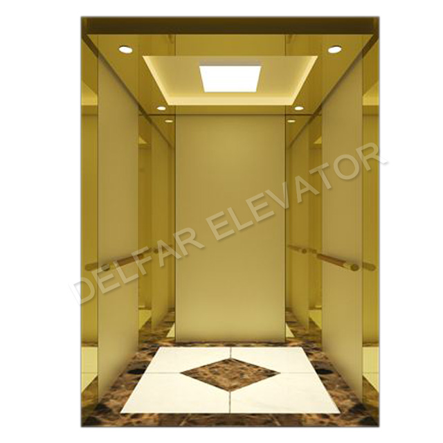 Luxury decoration cabin office passenger elevator for 13 person